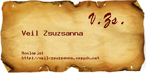 Veil Zsuzsanna névjegykártya